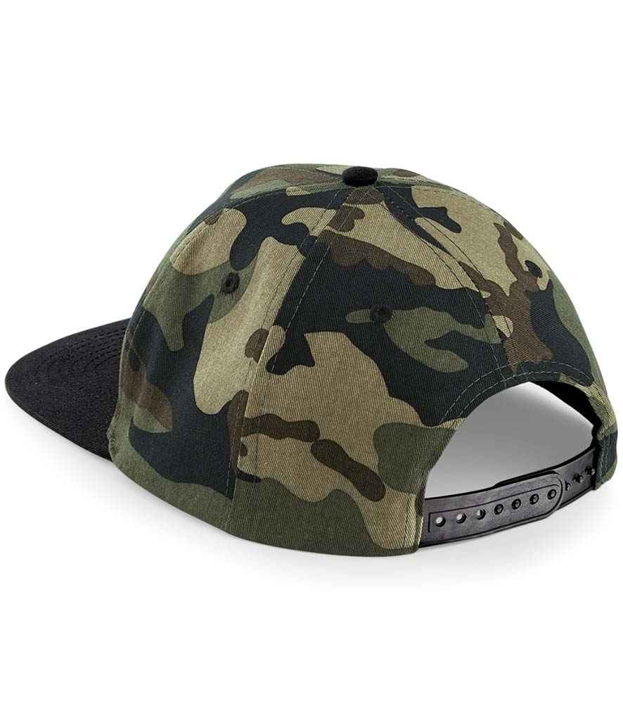 Beechfield Camo Snapback Cap