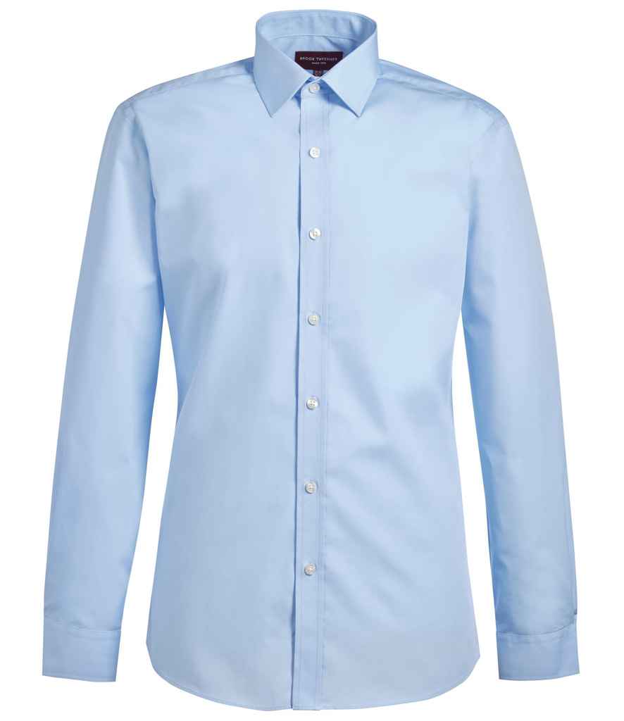 Brook Taverner Alba Long Sleeve Slim Fit Poplin Shirt