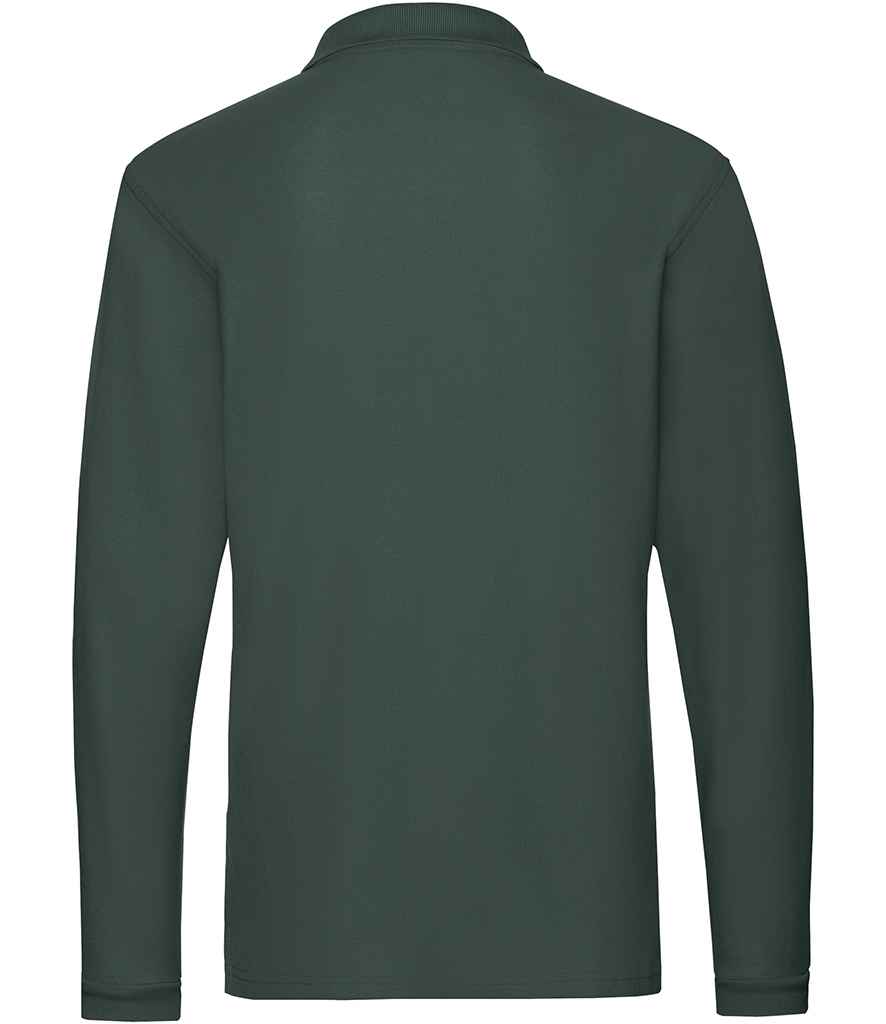 Fruit of the Loom Premium Long Sleeve Cotton Piqué Polo Shirt