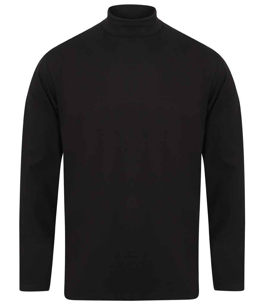 Henbury Long Sleeve Roll Neck Top