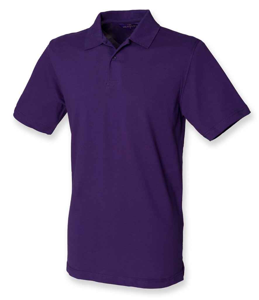 Henbury Unisex Stretch Cotton Piqué Polo Shirt