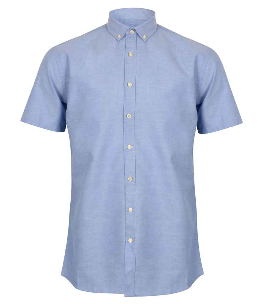 Henbury Modern Short Sleeve Regular Fit Oxford Shirt