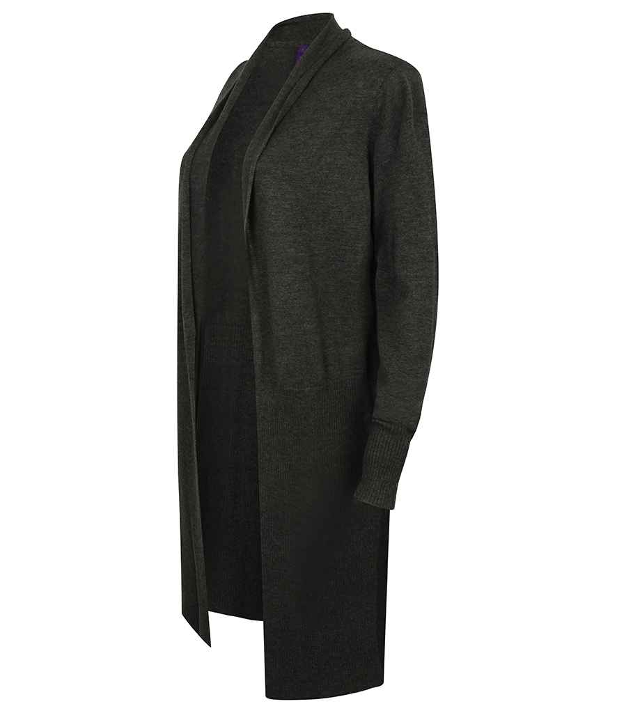 Henbury Ladies Longline Open Cardigan