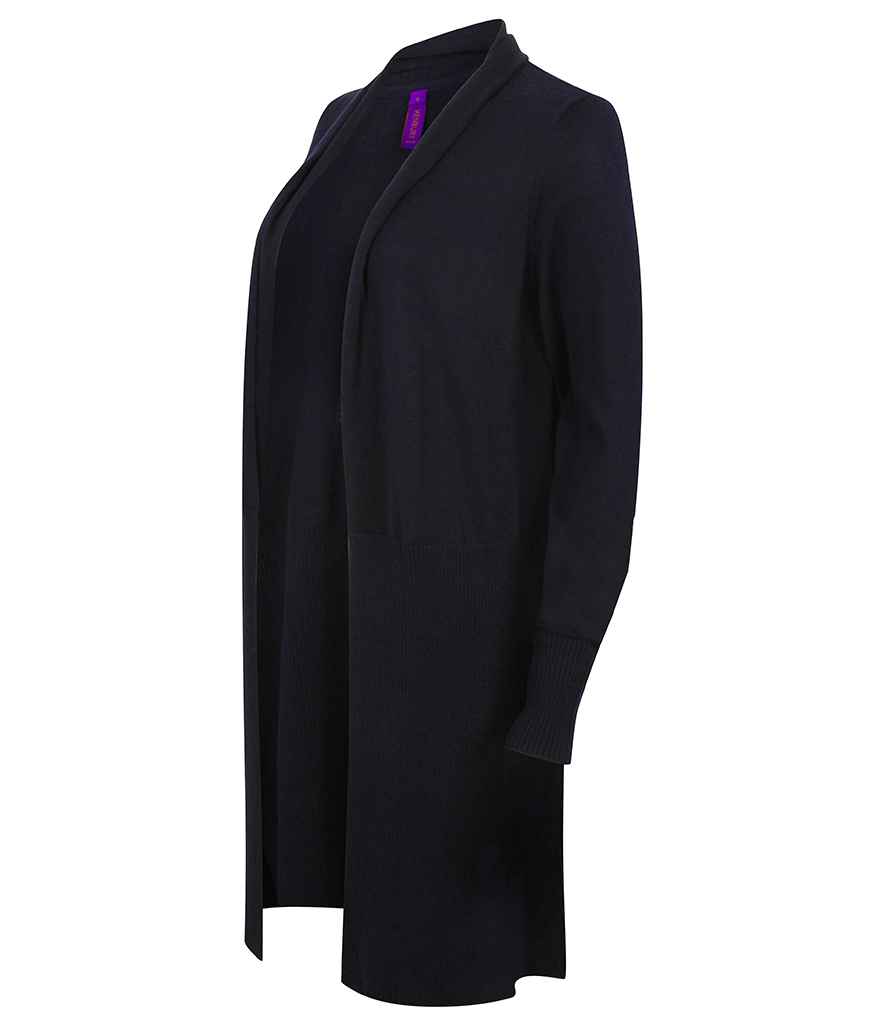 Henbury Ladies Longline Open Cardigan