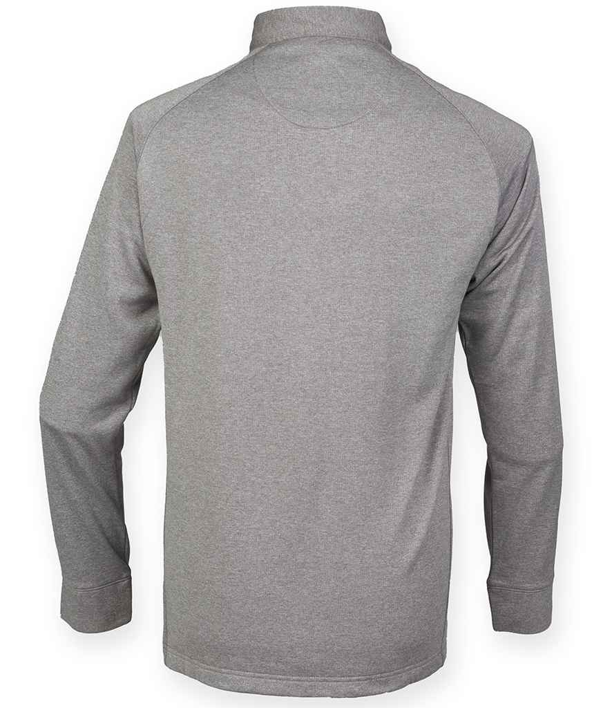 Henbury Zip Neck Wicking Top