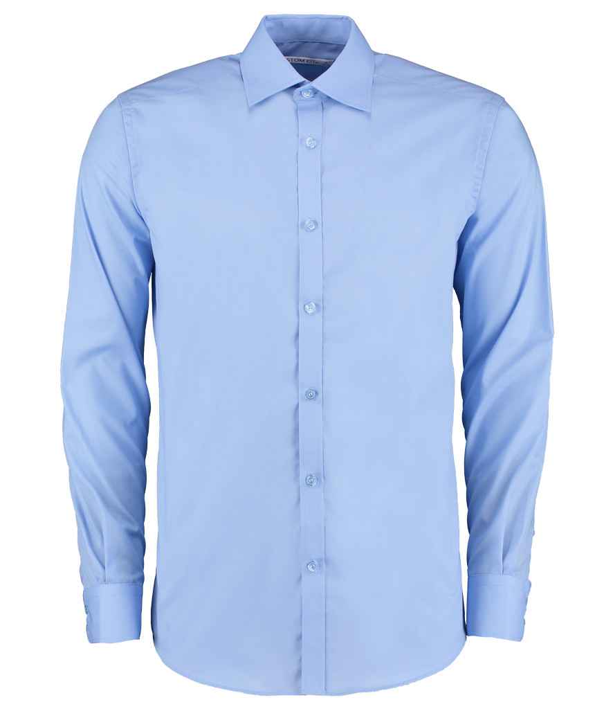 Kustom Kit Long Sleeve Slim Fit Business Shirt