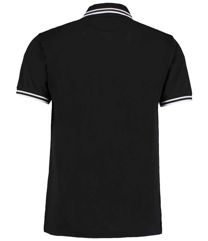 Kustom Kit Contrast Tipped Poly/Cotton Piqué Polo Shirt