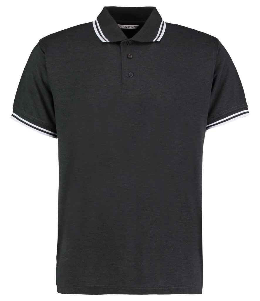 Kustom Kit Contrast Tipped Poly/Cotton Piqué Polo Shirt