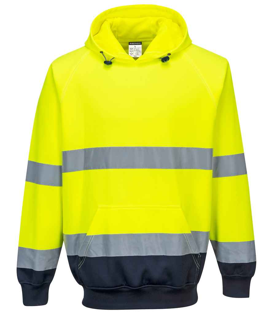 Portwest Hi-Vis Two Tone Hooded Sweatshirt