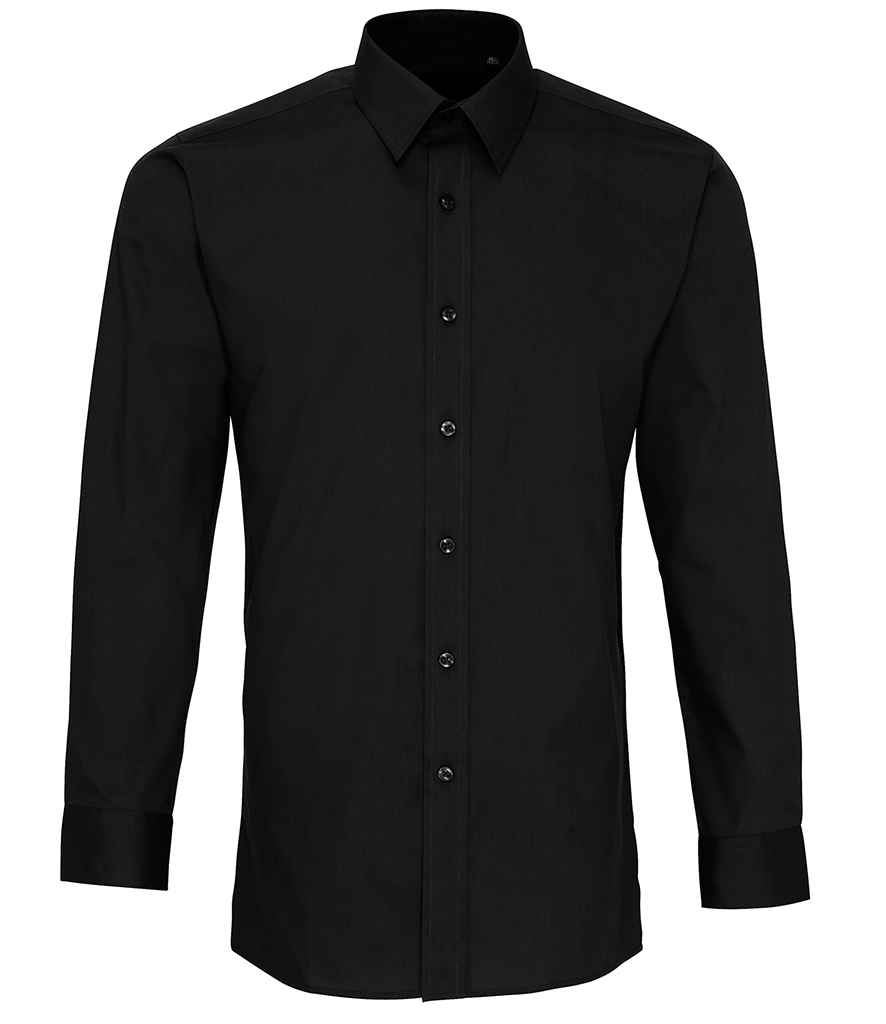 Premier Long Sleeve Fitted Poplin Shirt