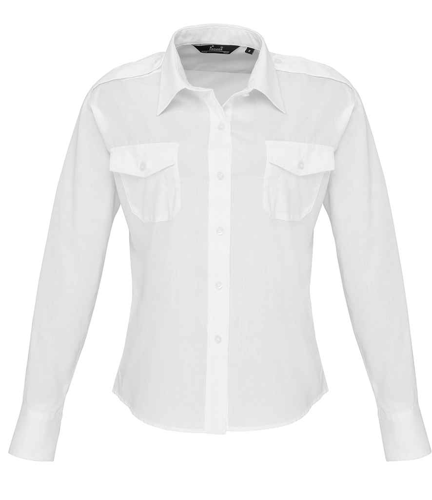 Premier Ladies Long Sleeve Pilot Shirt