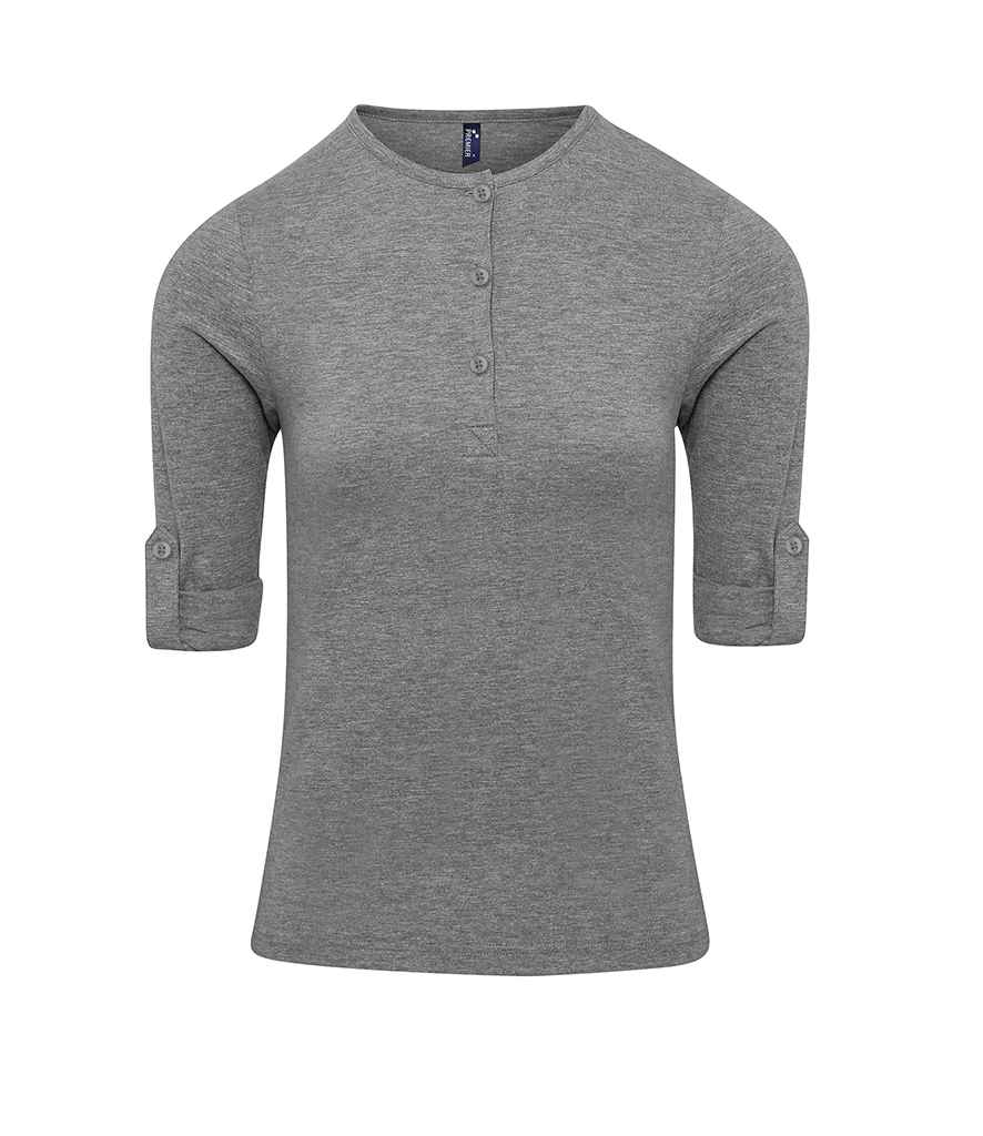 Premier Ladies Long John Roll Sleeve T-Shirt