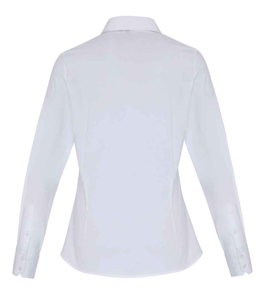 Premier Ladies Long Sleeve Stretch Fit Poplin Shirt