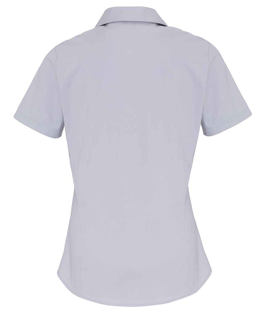 Premier Ladies Short Sleeve Stretch Fit Poplin Shirt