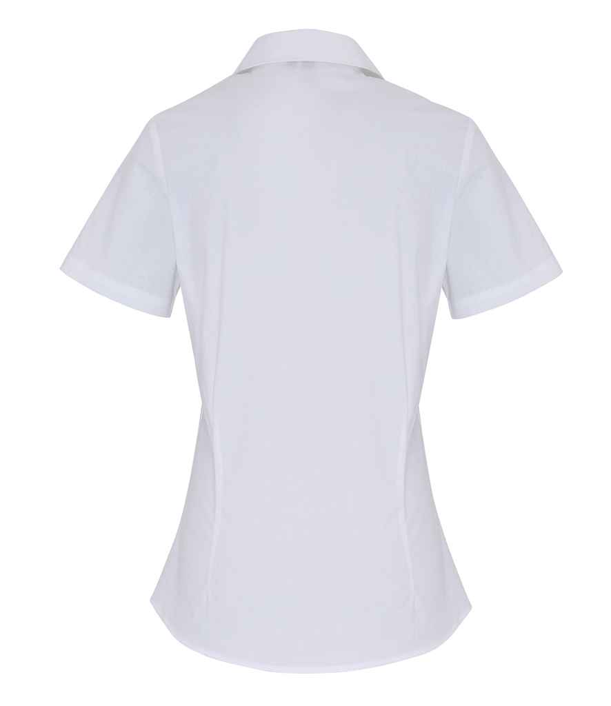 Premier Ladies Short Sleeve Stretch Fit Poplin Shirt