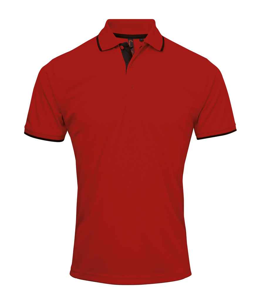 Premier Contrast Coolchecker® Piqué Polo Shirt