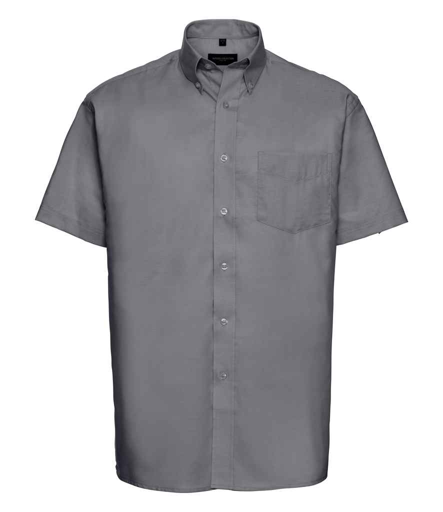 Russell Collection Short Sleeve Easy Care Oxford Shirt