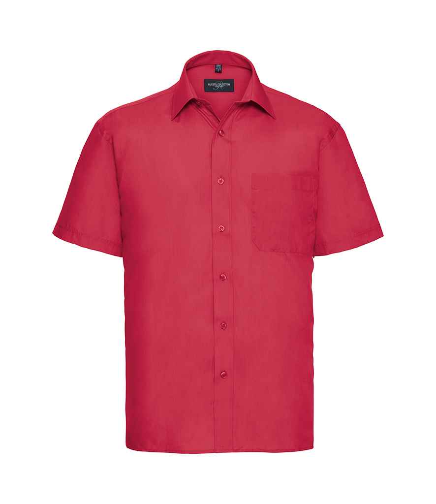 Russell Collection Short Sleeve Easy Care Poplin Shirt