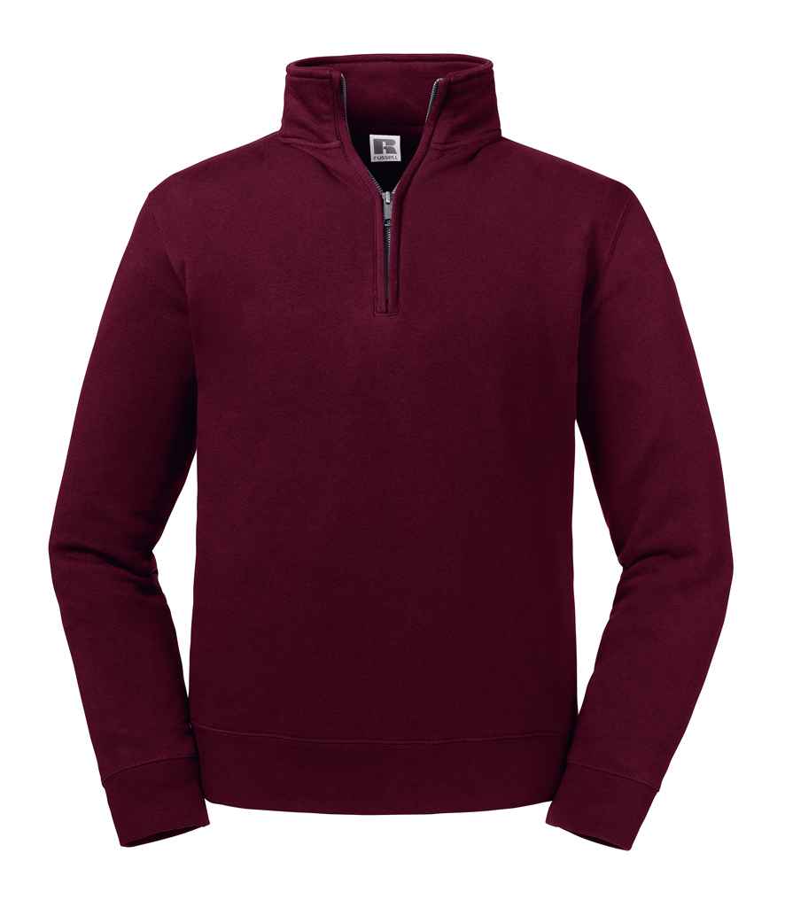 Russell Authentic Zip Neck Sweatshirt