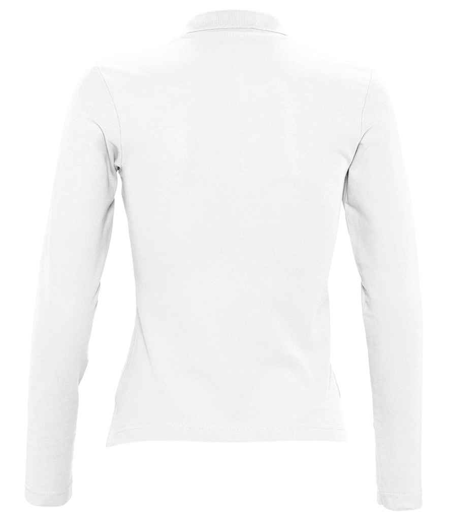 SOL'S Ladies Podium Long Sleeve Cotton Piqué Polo Shirt