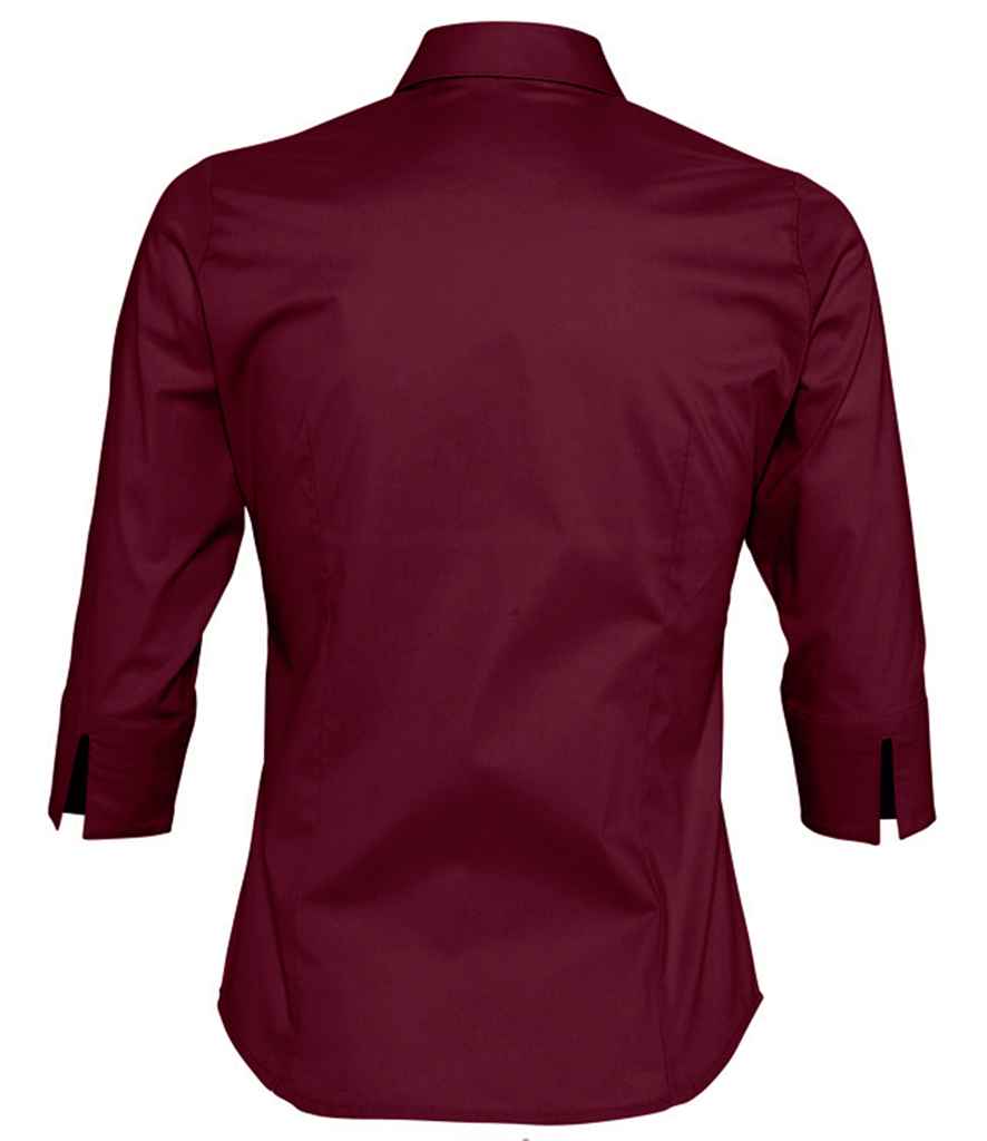 SOL'S Ladies Effect 3/4 Sleeve Fitted Shirt