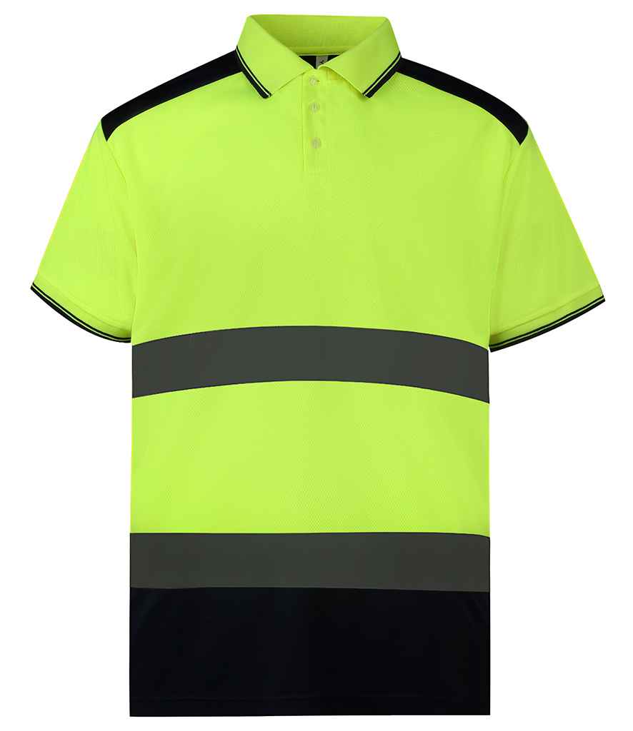 Yoko Two Tone Short Sleeve Polo Shirt